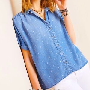 Cloth and Stone Jean short sleeve button down
